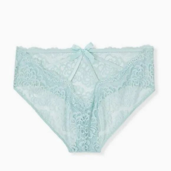 Torrid NWT Simply Lace Cageback Hipster Panty in Harbour Grey 2/2X - Picture 1 of 5